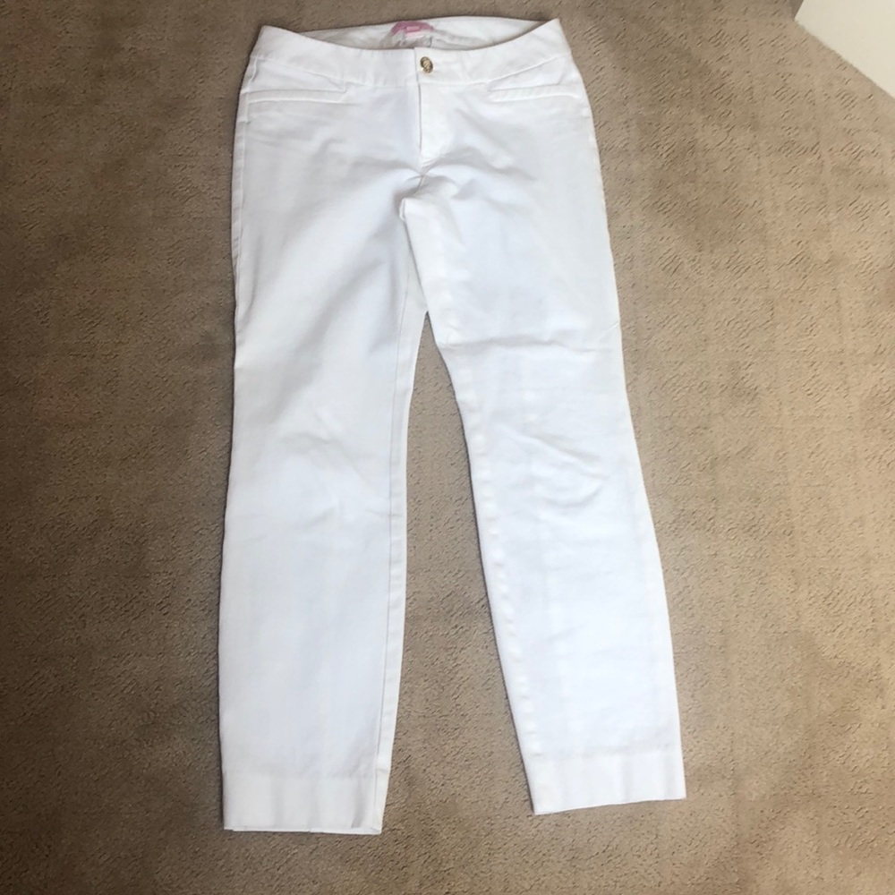 Lilly Pulitzer White Ankle Pants - Picture 2 of 4